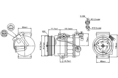 Nissens 89386 компресор, кондиціонер фото №1