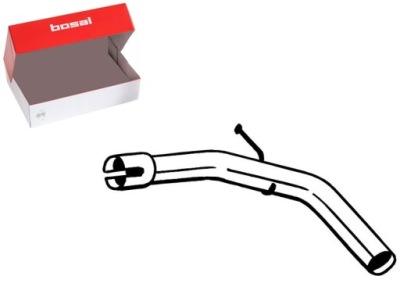 Труба выхлопная середина dacia sandero ii 0.9 0.9lpg 10.12- bosal фото №1