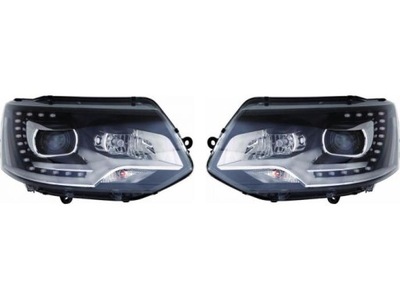 REJILLAS FAROS VW TRANSPORTER T5 09-15 DEPO JUEGO  