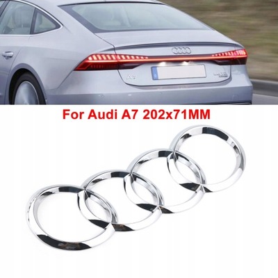 ZAKRZYWIONE EMBLEMA AUDI A7 Q3 202*71 MM  