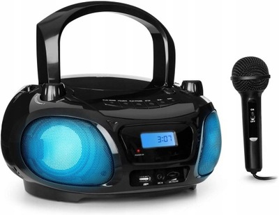 Zestaw do karaoke dla dzieci odtwarzacz CD Radio FM USB AUDIO IN Bluetooth