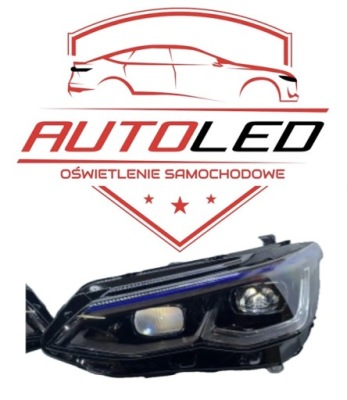 Vw golf 8 gte лампа левая matrix iq light blue комплектная idealna с модулями фото №1