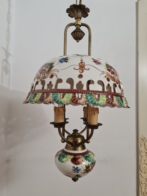 lampa stylowa ceramiczna żyrandol