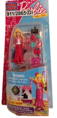 Klocki MEGA BLOKS Barbie Modelką - UNIKAT 21 elem.