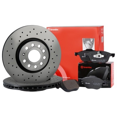 BREMBO XTRA ГАЛЬМІВНІ ДИСКИ КОЛОДКИ ПЕРЕД - FIAT PUNTO, OPEL ADAM, CORSA D, E 284MM