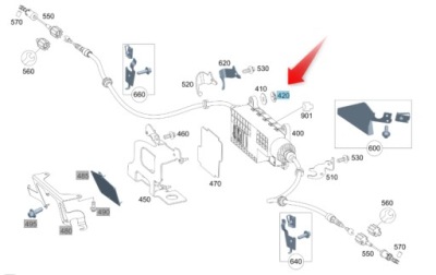 Підкладка пружинний mercedes a0009944318 фото №1