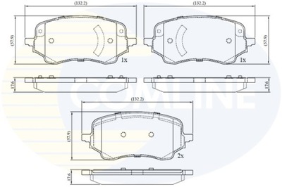 Гальмівні колодки гальмівні comline /перед/ ford puma 19- фото №1