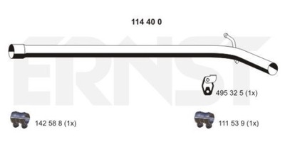 ERNST 114400 TUBE EXHAUST  