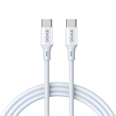 Kabel do Samsung iPhone BWOO USB typ C - USB typ C 1 m biały