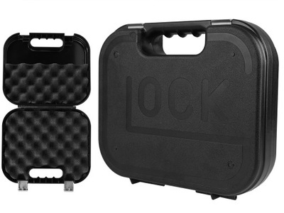 WALIZKA NA BROŃ KRÓTKĄ PISTOLET WIATRÓWKĘ GLOCK 27x24x6 Czarna - DEMOBIL