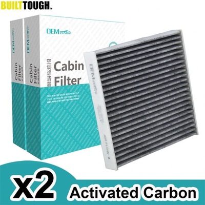 2X CAR POLLEN CABIN AIR CONDITIONING FILTER ACTIVATED CARBON 80292-T~26461