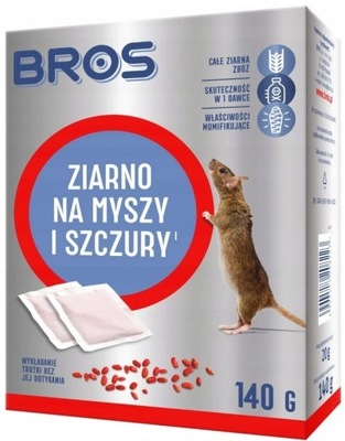 Bros ZIARNO na Myszy i Szczury 140g DZIAŁA