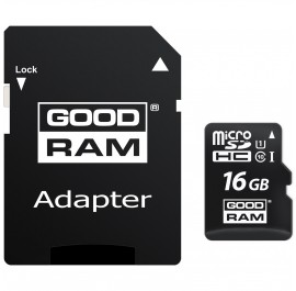 GOODRAM microSDHC 16GB Class 10 i adapter UHS-I