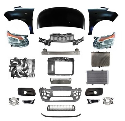 Citroen c3 picasso перед капот крыло фара фото №1