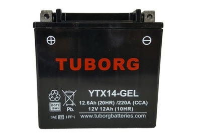 BATERÍA TUBORG YTX14-BS 12AH 220A  