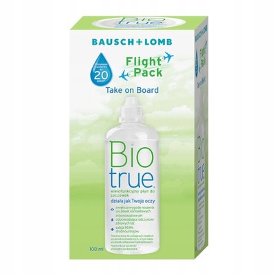 Płyn do soczewek BIO TRUE BIOTRUE 100ml FlightPack