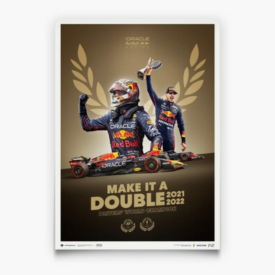 RED BULL Plakat Verstappen Mistrz Świata Limi 2022