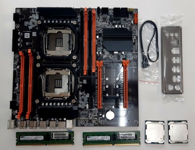 Płyta główna X99 dual, D4 + procesory intel XEON E5-2695V4 + 16GB DDR4