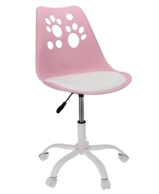 Krzesło biurkowe różowy regulowane