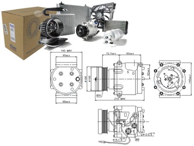 Компрессор компрессор кондиционера [nissens] фото №1
