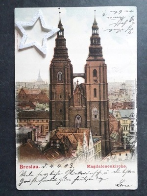 WROCŁAW Breslau Magdalenenkirche 1903r