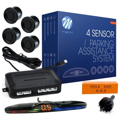 SENSORS PARKING REAR SENSOR PARKING FRONT REAR DISPLAY 4 X SENSOR  