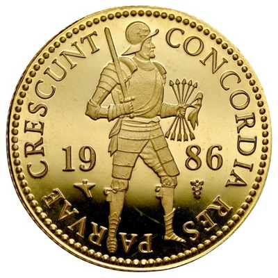 X105. Holandia, Dukat 1986, st. L