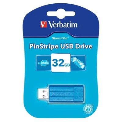 Verbatim USB flash disk, USB 2.0, 32GB, PinStripe,