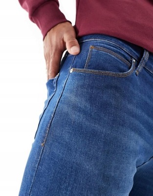 Asos Design mhh spodnie rurki przecierane jeansy W30/L32