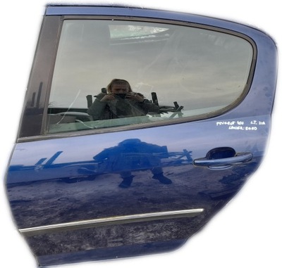 Peugeot 407 двері лівий задня ліва задні задні eged фото №1