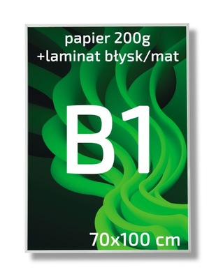 PLAKAT PLAKATY B1 70x100cm PAPIER 200G Z LAMINATEM