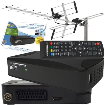 Dekoder TV Tuner TV Cyfrowy DVB-T2 H.265/HEVC DVB T2 DVBT EV108R