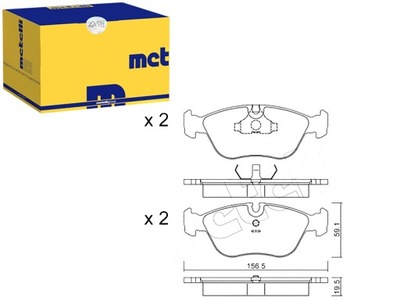 METELLI TRINKELĖS STABDŽIŲ VOLVO 850 2.0 (LS) 