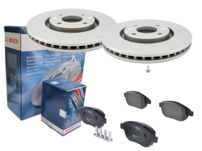 Тормозные диски тормозные колодки bosch перед peugeot 1007 206 207 307 фото №1