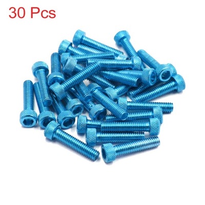 20/30/50pcs M5/M6x30mm Bolts Screws Aluminum Alloy Universal Motorcy~16679