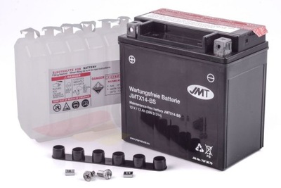 AKUMULATOR JMT YTX14-BS 12V 12Ah 200A HONDA YAMAHA