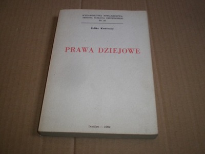 Prawa dziejowe - Konieczny - wyd.Londyn 1982