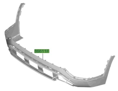 Hyundai santa fe 2018-2020 бампер задня dół фото №1