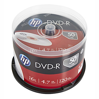 HP DVD-R 4.7GB 16x 12cm do archiwizacji x50 szt.