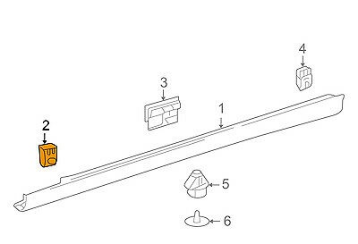 Кліпса поріг mercedes w204 w207 фото №1