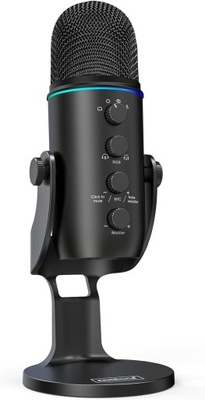 zealsound Mikrofon USB, k66 Plus RGB Gaming Mic do komputera PC PS5 L564