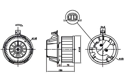 NISSENS VENTILADOR SOPLADORES NISSAN MICRA 3 1.0 1.2 1.5D 01.03-06.10  