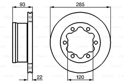 ДИСКИ ТОРМОЗНЫЕ ТОРМОЗНЫЕ ЗАД BOSCH 0 986 479 B38