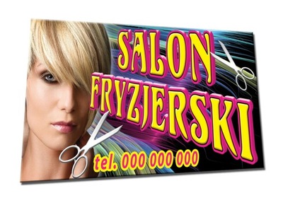 BANER 2x1 SALON FRYZJERSKI fryzjer reklama włosy