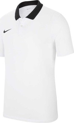 KOSZULKA DLA DZIECI NIKE DF PARK 20 POLO SS BIAŁA CW6935 100 r L