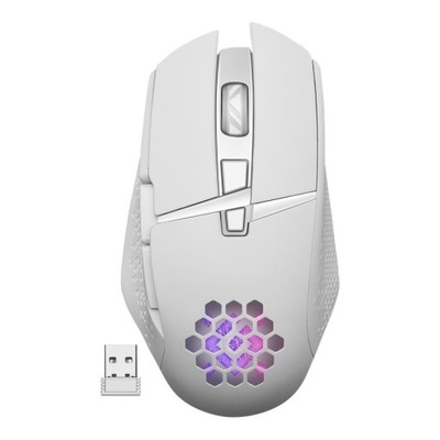 Mysz bezprzewodowa Defender GLORY GM-514 optyczna 3200dpi biała RGB AKUMULA