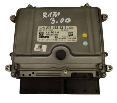 Mercedes slk r171 3.0 v6 бортовой компьютер блок управления двигателя bosch a2721533391 фото №1