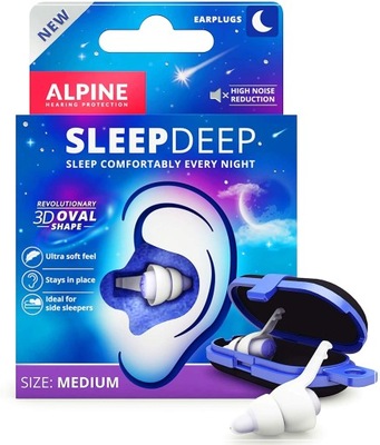 Ochronniki słuchu Hearing Protection Alpine Stopery Zatyczki DeepSleep