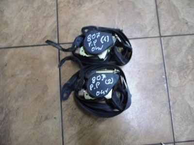 Peugeot 807 2.0b 04' ремни безопасности правый перед фото №1