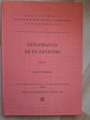 Xenophontis, De re equestri, Ksenofont, wyd. kryt.